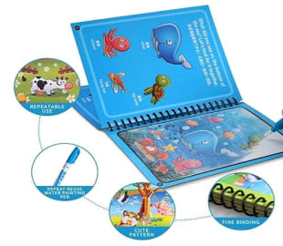 Water Magic Book, Magic Doodle Pen, Coloring Doodle Drawing Board Games for Kids