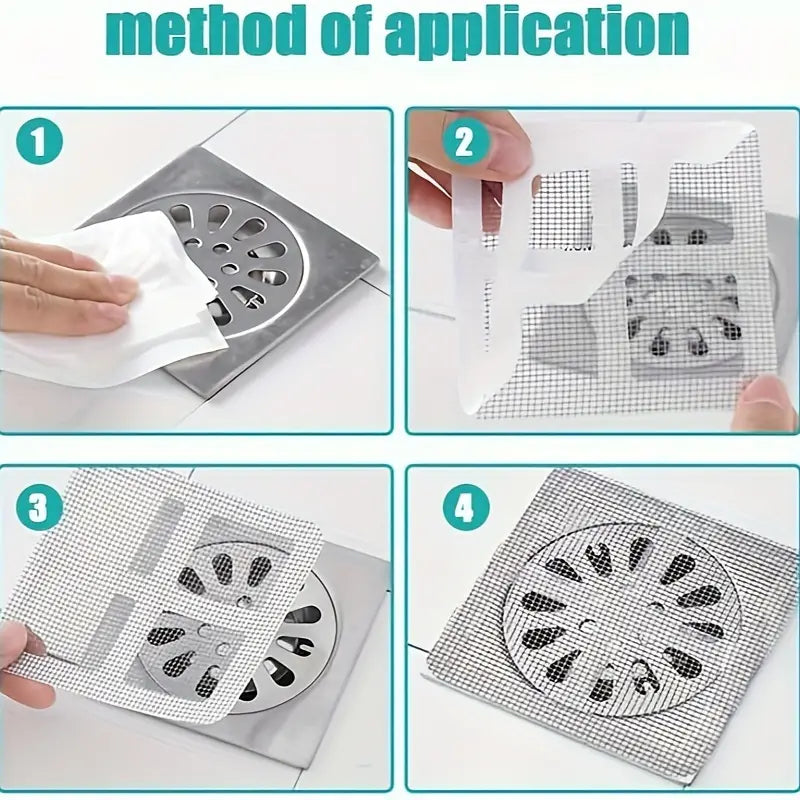 Kitchen Sink Strainer - Disposable Shower Drain Cover Hair Catcher stickers(Pack of 20)